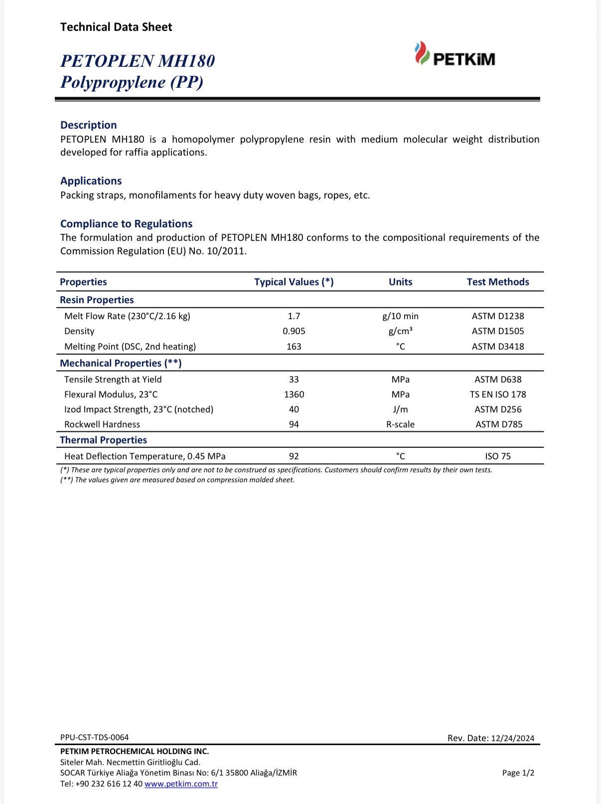 PETOPLEN MH180 · Sayfa 1